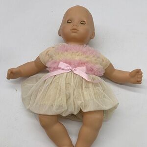 Bitty Baby Vintage Doll Pink and Cream Baby Doll Dress American Girl